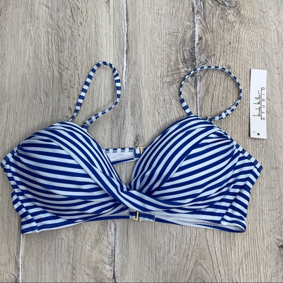 Nicole Miller Striped Bikini Top - Picture 10 of 10